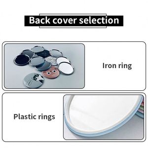 Miroir de poche promotionnel, mini miroir rond en métal personnalisable avec logo par sublimation pour entreprises et collectivités - Product Image 4