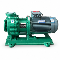 Pompe centrifuge chimique en fluoroplastique à entraînement magnétique à extraction arrière, facile d'entretien, pour le transfert de solvants corrosifs