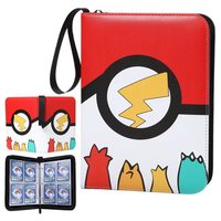 Offre Spéciale : Porte-cartes Pokémon, Classeur de cartes à collectionner, Album Pokémon avec 50 feuilles premium à 4 pochettes, Contient 400 cartes
