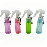 Flacon pulvérisateur miniature en PET de 50 ml et 60 ml, couleur macaron, pour cosmétiques capillaires, avec tête de souris et déclencheur, idéal pour la sérigraphie