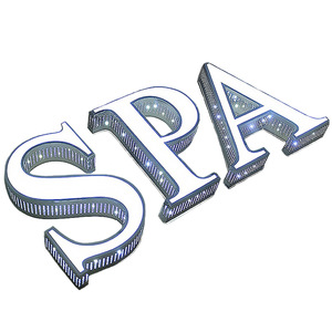 Sang Trọng Tùy Chỉnh 3D Chữ Dấu Hiệu Cửa Hàng Biển Quảng Cáo Xây Dựng Chiếu Sáng Thư Với Bên Lỗ Đấm - Product Image 2