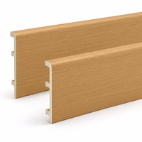 Plinthe murale WPC grise WYRAX 80 mm pour hôtel, appartement, intérieur, bureau – Fournisseur direct usine