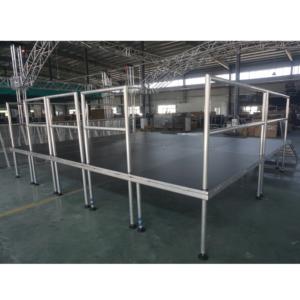 Scène modulaire amovible en aluminium avec assemblage facile, surface antidérapante, certifiée pour les événements DJ en intérieur/extérieur - Product Image 2