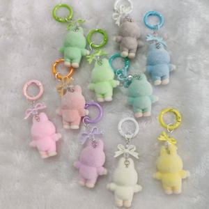 พวงกุญแจกระต่าย 3 มิติ น่ารัก สไตล์การ์ตูน คาวาอี้ สีสันสดใส 10 สีใหม่ ปี 2025 วินเทจ สไตล์เกาหลี สำหรับตกแต่งรถยนต์ กระเป๋า แฟชั่น - Product Image 2