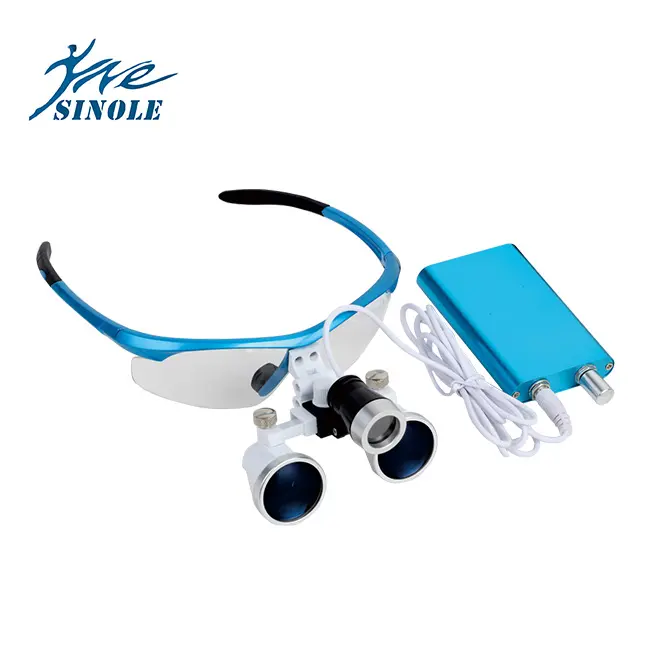 Sinole dental magnifier with LED hand-light/dental loupe/magnifier loupe lamp