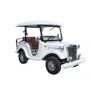 Voiture électrique classique vintage 4 roues 2 places de luxe pour les centres de villégiature, les campus, les sites touristiques, les services touristiques, marque ZOWN - Product Image 1