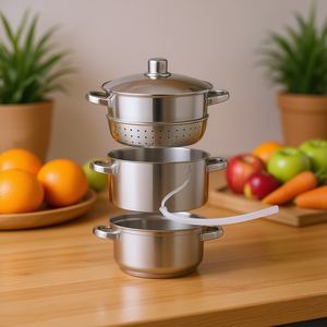 Exprimidor de Frutas y Verduras de Acero Inoxidable Hi Juicer con Tapa y Boquilla para Uso en la Cocina - Product Image 3
