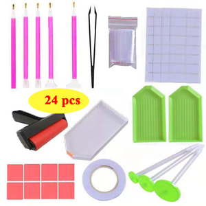 50 pièces bricolage peinture accessoires boîte diamant croix collant argile plateau Kits <span class=keywords><strong>Fix</strong></span> outil diamant <span class=keywords><strong>Art</strong></span> rouleau 5D diamant peinture outils - Product Image 2