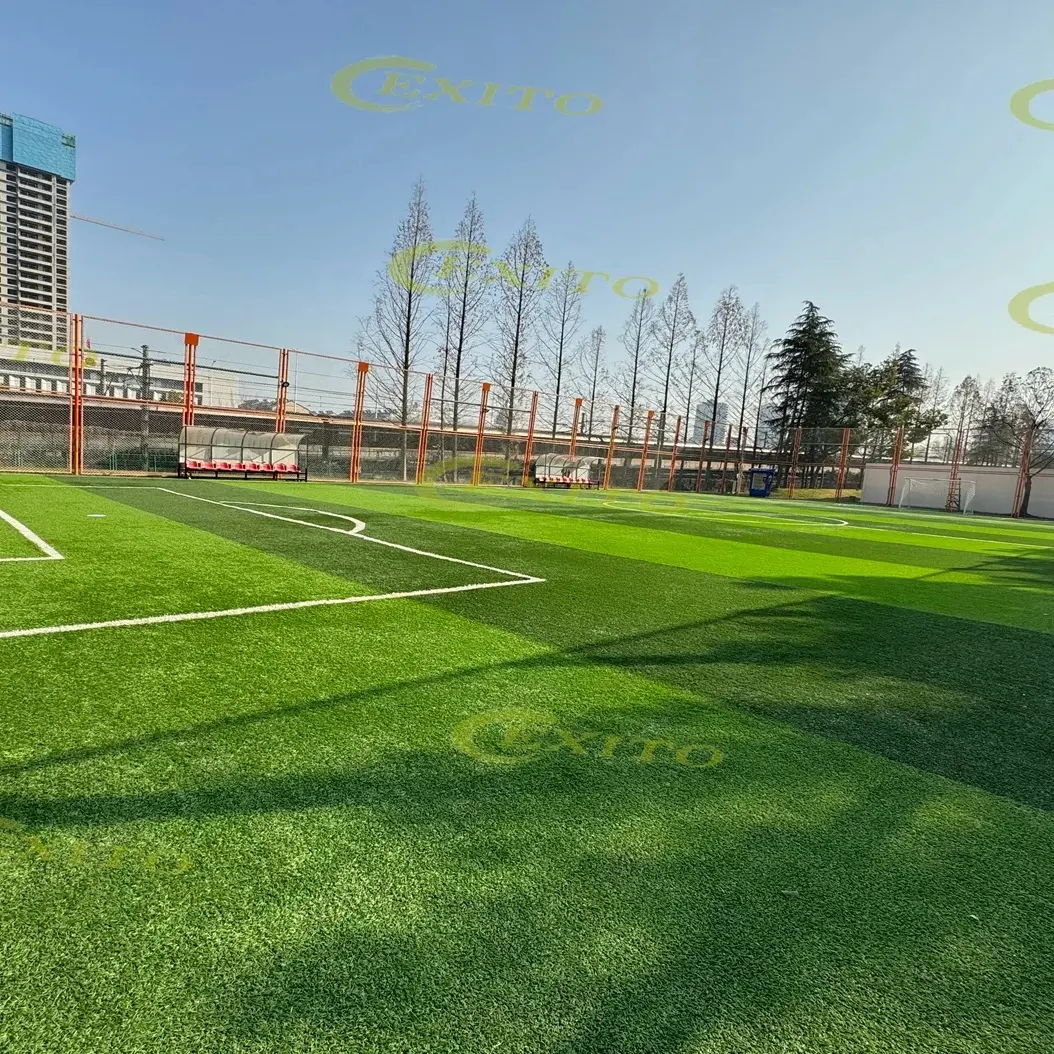 Exito lapangan sepak bola 7-orang, rumput hijau untuk sepak bola