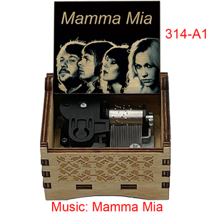 Carillon in Legno Vintage Mamma <span class=keywords><strong>Mia</strong></span> a 18 Note con Movimento a Manovella, Regalo Speciale per Amici, Feste di Compleanno, Decorazione per la Casa - Product Image 3