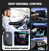 Adaptateur CarPlay sans fil compact Heli OEM/ODM avec Android Auto, commande vocale USB et GPS - Dongle CarPlay universel