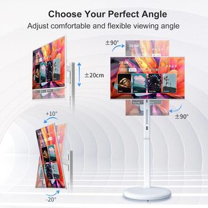 Rechargeable Movable Smart Television 32 Inch Led & Lcd Rotating Digital Display Interactive Television 4K Smart <b>Tv</b> FLY-GMJ Rech - Product Image 3