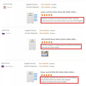 Almacenamiento de energía solar para el hogar 48V 51,2 V Batería de litio montada en la pared Batería Powerwall Sistema de almacenamiento de energía en paralelo - Product Image 4