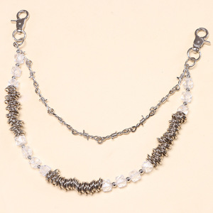 Thorn Beaded Double Layer Pants <b>Chain</b> Zinc Alloy Hip Hop Casual <b>Waist</b> <b>Chain</b> - Product Image 6