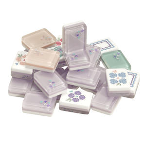 ชุดไพ่นกกระจอกอะคริลิกใสแบบอเมริกัน สไตล์อินสตาแกรม พร้อมโลโก้ชั้นกลางแบบ OEM - Product Image 1