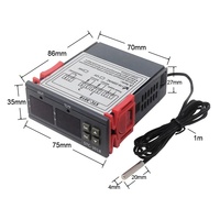 STC-3018 LED Numérique Contrôleur de Température Thermostat Thermorégulateur Incubateur 12V 24V 110V 220V Chauffage De Refroidissement Thermoregulat