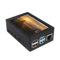 Ahududu Pi 4B harici ABS kasa ahududu Pi 4. Nesil 3. Nesil kasa 3.5 inç vitrin fanı