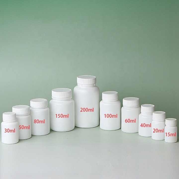 Health Care White Hdpe Capsules Tablets Plastic Bottles White Pill ...