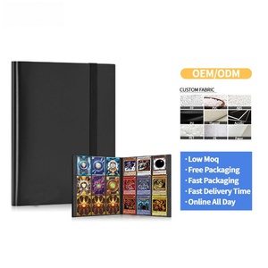 Classeur de cartes à collectionner FUXI 9 pochettes pour 360 cartes, album à chargement latéral, sangle élastique, pour cartes TCG et sportives, livre de collection de cartes - Product Image 1