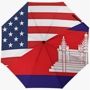 Parapluie compact de <span class=keywords><strong>voyage</strong></span> pour voiture, style créatif, imprimé drapeau national de <span class=keywords><strong>Chypre</strong></span>, haute qualité, ouverture et fermeture entièrement automatiques - Product Image 4