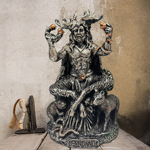 Statuette Personalizzate in Resina di Animali Divinità <span class=keywords><strong>Mitologia</strong></span> Celtica Figurina di Cernunnos Decorazione da Tavolo Ornamenti da Giardino - Product Image 5