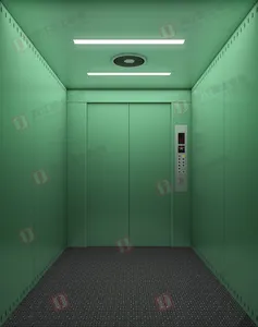 ZhuJiangFuJi Marka Yük Asansör kargo asansörü Boyalı Kabin Ve Kapılar