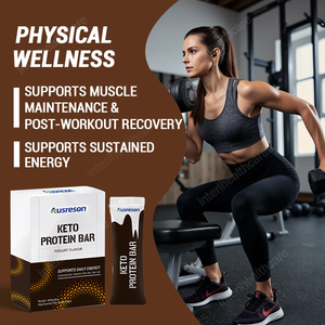 Barra de Proteína <span class=keywords><strong>Keto</strong></span> Ausreson OEM, Grado Alimenticio, Sin Gluten, Sin Azúcar, Para Control de Peso y Fitness - Product Image 2