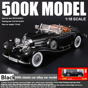 Modelo de Auto Deportivo Clásico Mercedes-Benz 500K Heritage Collection, Escala 1:18, Totalmente Metálico, Fundido a Presión, con Detalles Realistas del Motor - Product Image 4