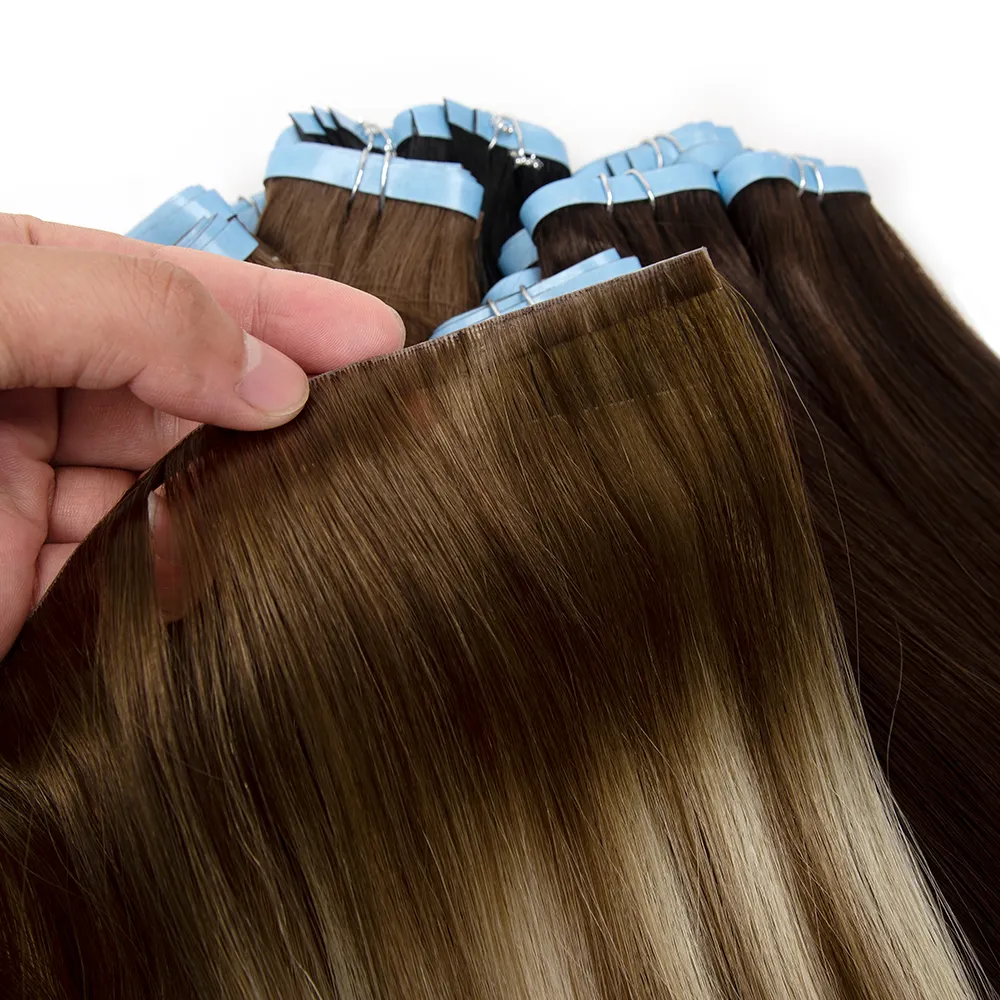 Chất lượng hàng đầu tốt nhất dropshipping tóc thô nhà cung cấp một nhà tài trợ lớp biểu bì Phù hợp da sợi ngang Băng phần mở rộng tóc Nga tóc