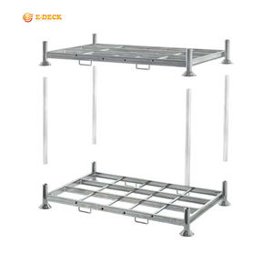 Almacenamiento de acero apilable <span class=keywords><strong>Euro</strong></span> galvanizado manuracks de pila de cuatro postes - Product Image 1