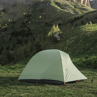 Piquets de tente, lot de 12, 9x200 mm, piquets de sol robustes avec cordes de traction réfléchissantes et anneaux en silicone fluorescents pour le camping