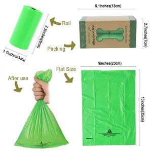 Sacs à déjections pour chiens et chats biodégradables, écologiques, personnalisés avec des motifs de dessins animés, couleur personnalisée - Product Image 2