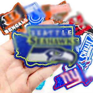 Écussons brodés thermocollants en forme de État pour le football américain : <span class=keywords><strong>Cleveland</strong></span> <span class=keywords><strong>Brown</strong></span>, Dolphin, Bengal, New York Giant - Product Image 3