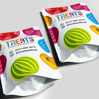 Sachets personnalisés imprimés refermables pour emballage alimentaire, sacs à biscuits, sachets à bonbons avec fenêtre