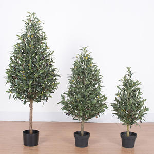 Plantes artificielles décoratives d'intérieur en gros, bonsaï miniature, faux citronniers, petits arbres artificiels en vrac, citronniers et oliviers artificiels à vendre - Product Image 3