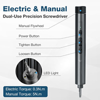 Ensemble de tournevis électriques miniatures de 127 pièces, moteur sans balais alimenté par batterie, couple de 5 Nm, 120 embouts en acier S2, batterie lithium-ion