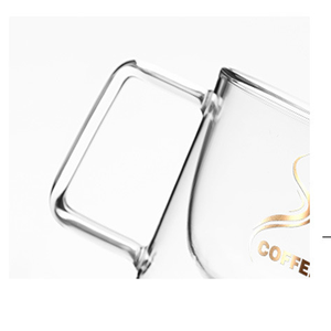 高ホウケイ酸二重壁コーヒーミルクグラスカップ（ハンドル付き） - Product Image 4