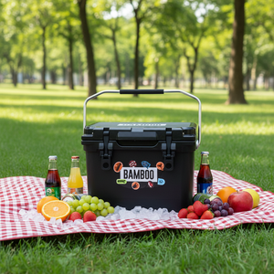 Frigo Portatile Rotostampato da 20QT, 5 Giorni di Conservazione Ghiaccio, Borsa Termica Robusta Stile Classico con Maniglia in Acciaio Inox per Esterni - Product Image 1
