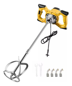 Mezcladora Eléctrica <span class=keywords><strong>de</strong></span> Mano <span class=keywords><strong>de</strong></span> Alta Potencia, 6 Velocidades, para Pintura, Cemento, <span class=keywords><strong>Mortero</strong></span>, Varilla Mezcladora <span class=keywords><strong>de</strong></span> Acero Inoxidable SUS304, para Alimentos, Polvo Seco, Concreto - Product Image 2