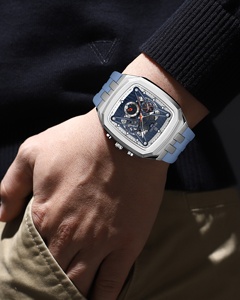 REWARD RD832260M Reloj de Cuarzo Innovador para Hombre, Esfera Cuadrada, Correa de Silicona, Resistente al Agua, Reloj de Pulsera Masculino Sofisticado - Product Image 4