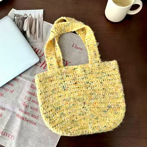 Nuevo Bolso de Mano de Ganchillo para Mujer, a la Moda, con Estampados de Animales, Diseño Personalizado, Cierre de Cremallera y Broche - Product Image 1