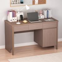 Rustique marron moderne Simple étudiant PC bureau en bois bureau d'ordinateur avec 4 tiroirs en tissu bureau à domicile chambre écriture étude