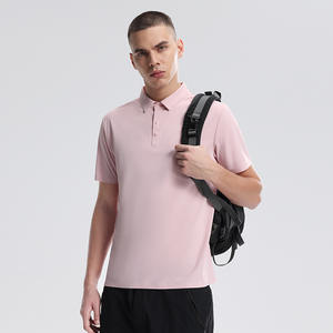 Polo léger évacuant l'humidité Haut de sport de plein air à manches courtes pour hommes pour la randonnée et l'utilisation décontractée - Product Image 1