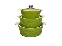 Casserole en céramique résistante aux hautes températures pour la cuisine domestique avec couvercle en verre, pot de cuisson pour la maison