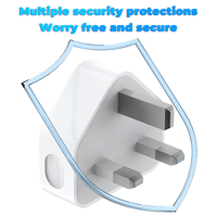 Chargeurs et adaptateurs USB 5W avec prise UK, noir et blanc, vente en gros d'usine, chargeur mobile
