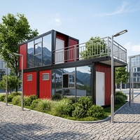 SKYLINE Maison Conteneur Mobile Moderne pour Magasin, Boutique, Bureau, Espace de Travail, Bâtiment Préfabriqué Modulaire, Assemblage Rapide, Prix Bas