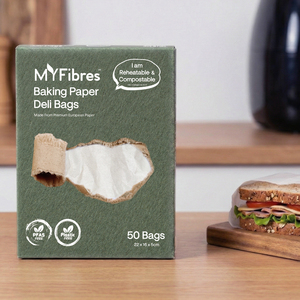 European Baking <b>Paper</b> Deli Bag 16 x 22cm 30pcs Food <b>Packing</b> Greaseproof <b>Paper</b> Bag - Product Image 1