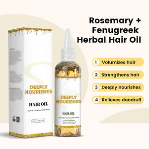 HQ Mixed Proc Discount 120ml Herbal <b>Hair</b> Care <b>Oil</b> Organic Rosemary Fenugreek Keratin Nourishing Moisturizing for <b>Hair</b> Care - Product Image 3