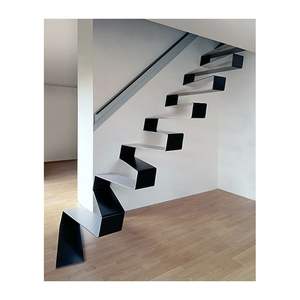 Foshan Factory Loft Escaleras flotantes Escalera en espiral Escalera flotante Escalera de vidrio Escalera flotante - Product Image 5