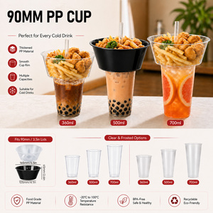 <span class=keywords><strong>Gobelet</strong></span> PP Bubble Boba Tea avec couvercle, plateau à collation <span class=keywords><strong>jetable</strong></span>, plateau à salade et fruits, <span class=keywords><strong>gobelet</strong></span> à partager, <span class=keywords><strong>gobelet</strong></span> en <span class=keywords><strong>plastique</strong></span> - Product Image 5